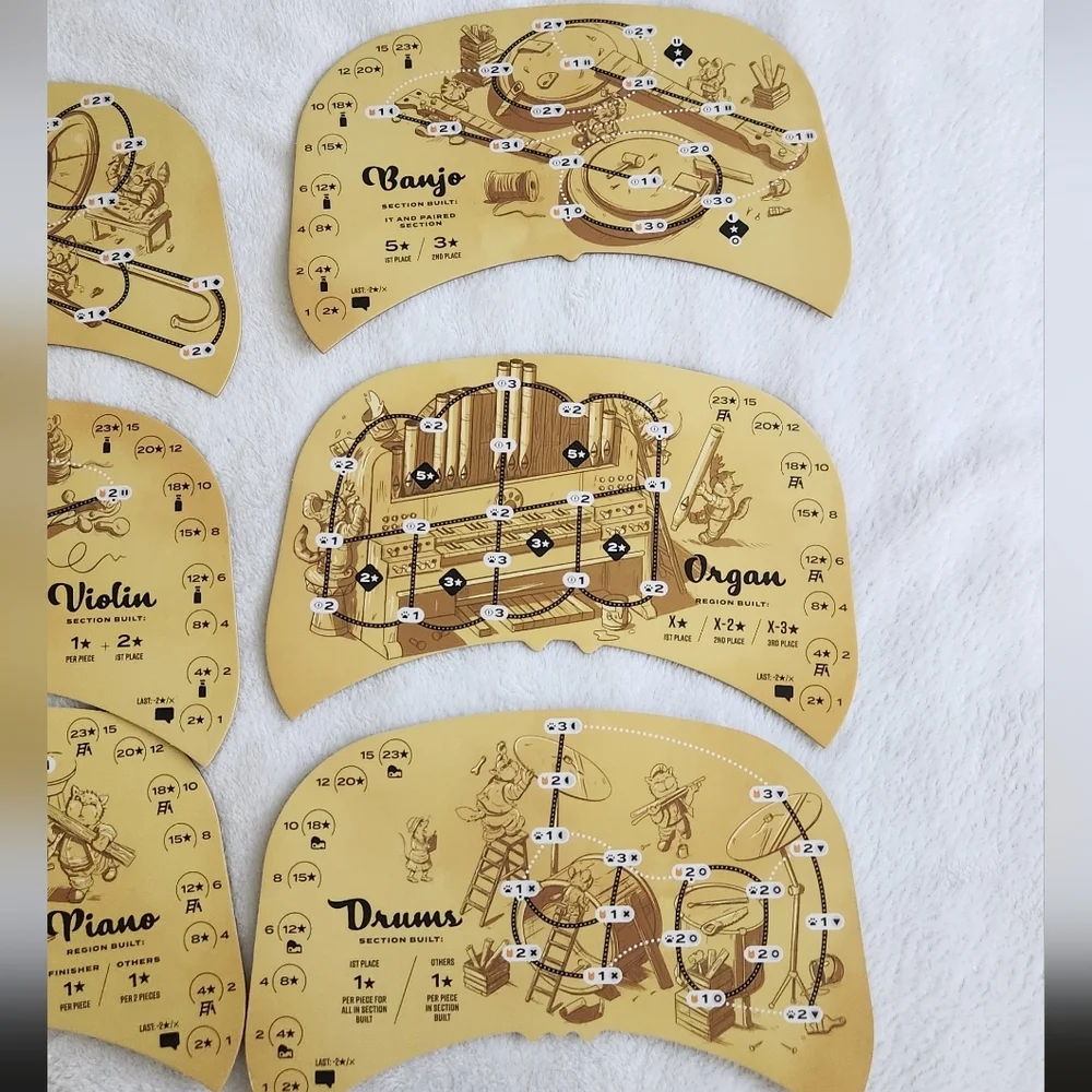 🎷 Shuffle and Swing Board Game Includes BONUS Instruments! 🐭